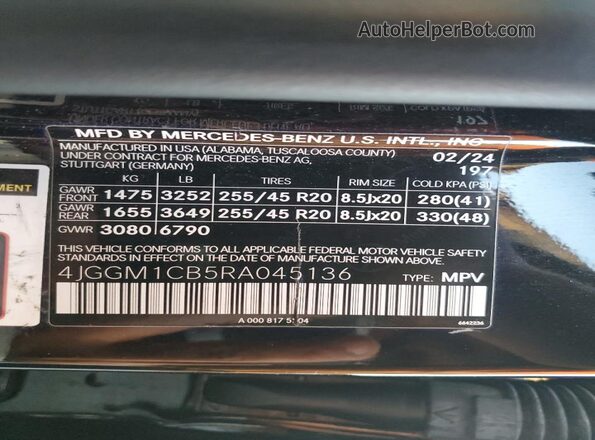 4JGGM1CB5RA045136 2024 MERCEDES-BENZ EQE Black Widok komory silnika
