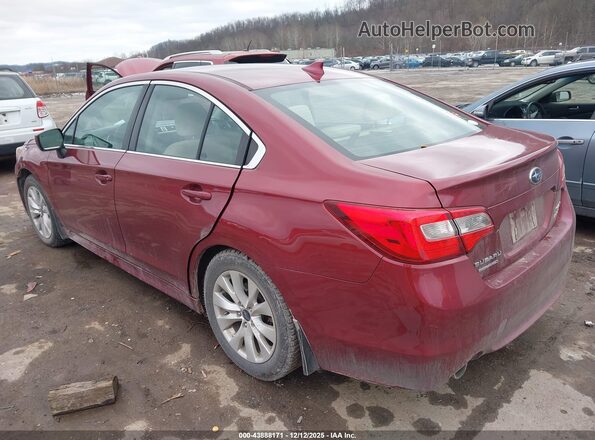 4S3BNAD62H3041173 2017 SUBARU LEGACY Maroon Tył lewy