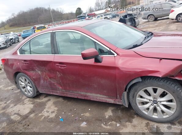 4S3BNAD62H3041173 2017 SUBARU LEGACY Maroon Widok wnętrza z tyłu