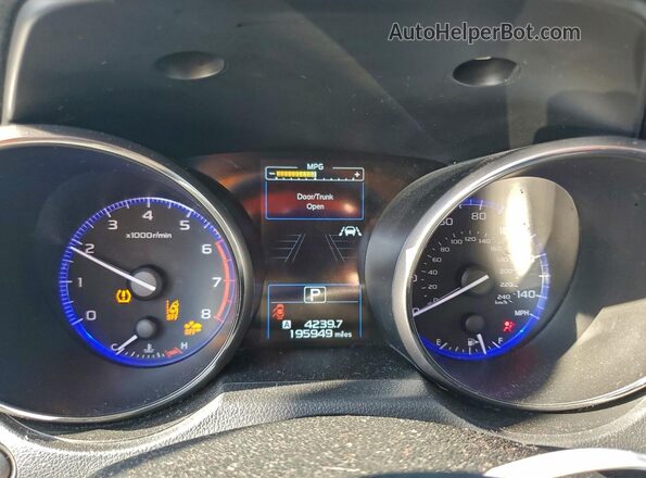 4S3BNAF60J3003749 2018 SUBARU LEGACY Угольный Вид щитка приборов