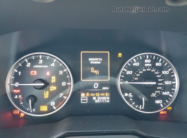 4S3BWAD69M3010445 2021 SUBARU LEGACY Черный Вид щитка приборов