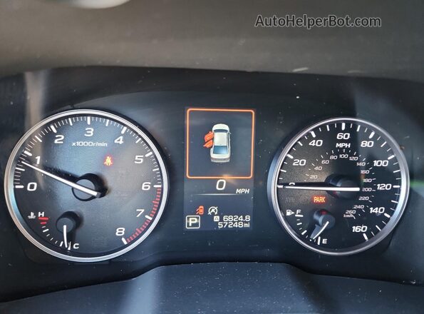 4S3BWAD69N3012858 2022 SUBARU LEGACY Blue Instrument cluster view
