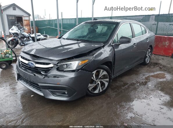 4S3BWAF61M3004295 2021 SUBARU LEGACY Gray Առջևի ձախ երեք քառորդ տեսարան