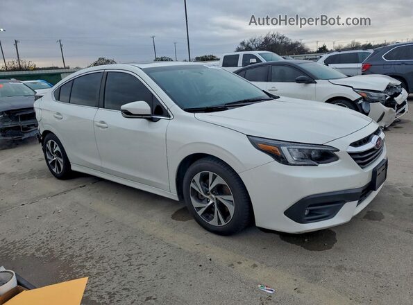 4S3BWAF66M3012425 2021 SUBARU LEGACY Белый Передняя правая четверть
