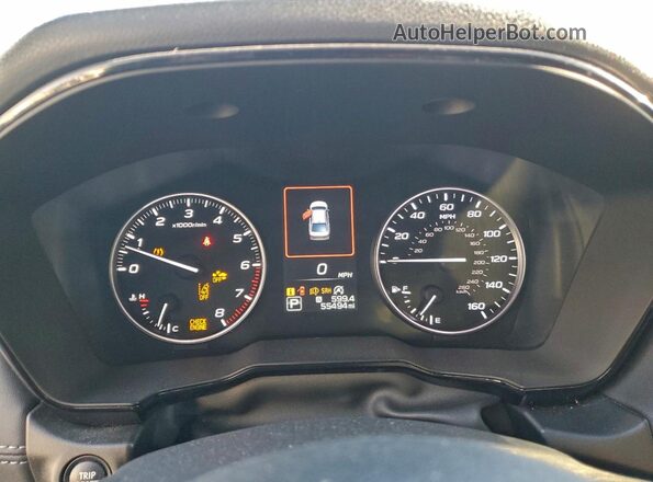 4S3BWAF69N3017314 2022 SUBARU LEGACY Black Widok zestawu wskaźników