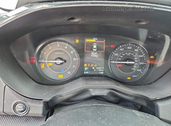 4S3GKAB63M3604212 2021 SUBARU IMPREZA Silver Вид щитка приладів