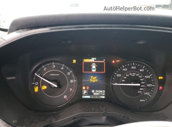 4S3GKAB65M3601005 2021 SUBARU IMPREZA Серый Вид щитка приборов