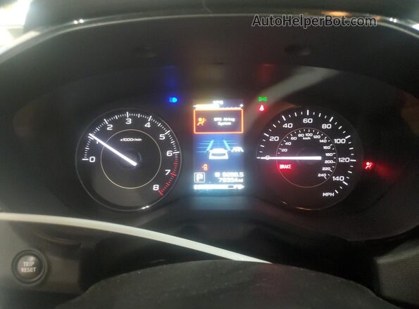 4S3GKAB69M3601637 2021 SUBARU IMPREZA Gray ხელსაწყოთა პანელის ხედი