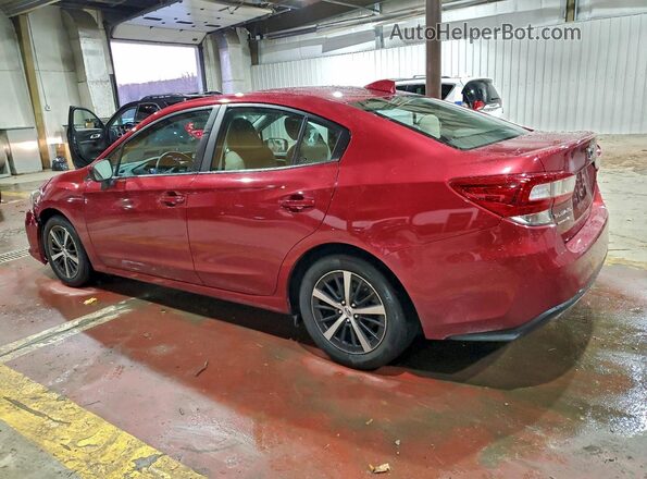 4S3GKAD60M3607338 2021 SUBARU IMPREZA Maroon Задня ліва чверть