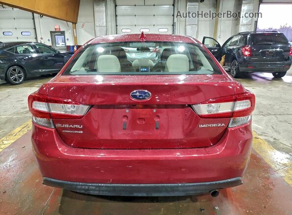 4S3GKAD60M3607338 2021 SUBARU IMPREZA Maroon Вид ззаду
