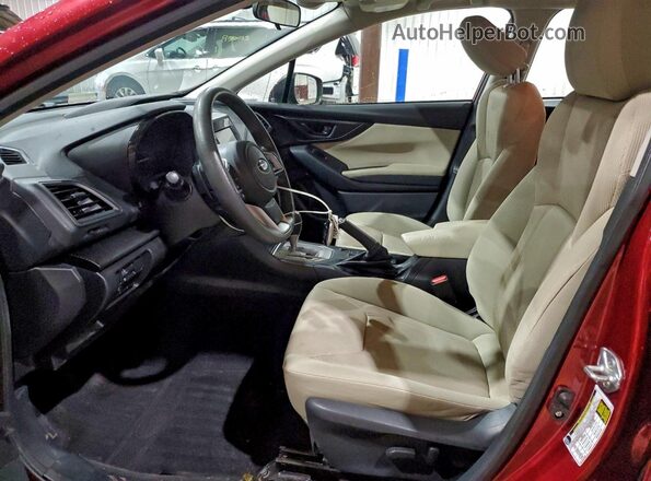 4S3GKAD60M3607338 2021 SUBARU IMPREZA Maroon Вид салону спереду