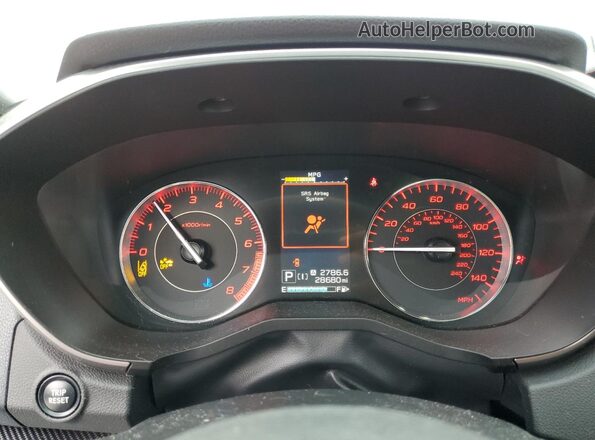 4S3GKAL62L3615425 2020 SUBARU IMPREZA Silver Вид щитка приладів