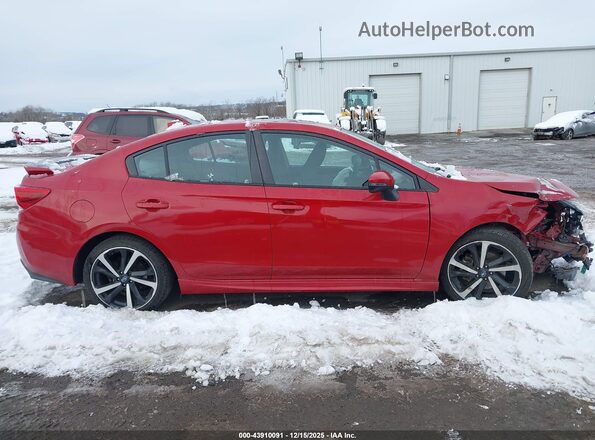 4S3GKAM69L3615226 2020 SUBARU IMPREZA Red Սալոնի հետևի տեսք