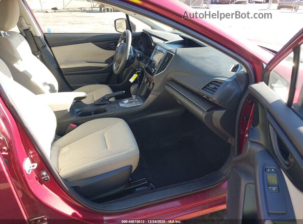 4S3GKAV64M3602125 2021 SUBARU IMPREZA Red Vista interior delantera