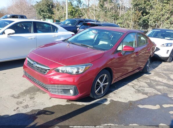 4S3GKAV64M3602125 2021 SUBARU IMPREZA Red Vista tres cuartos delantera izquierda