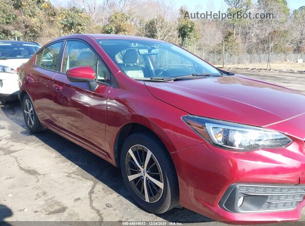 4S3GKAV64M3602125 2021 SUBARU IMPREZA Red Vista interior trasera