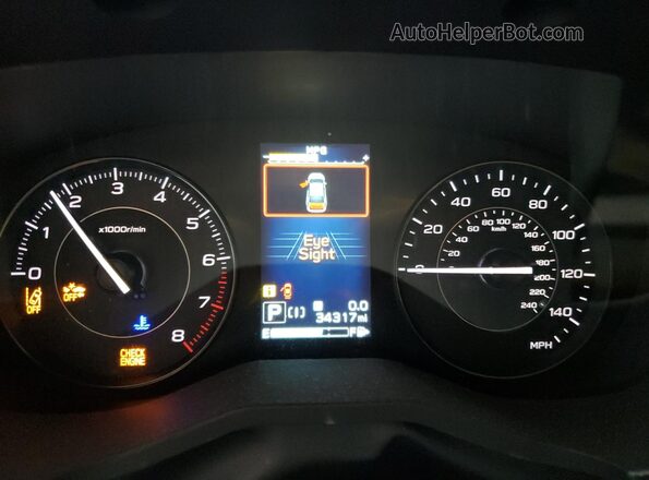 4S3GKAV66P3605063 2023 SUBARU IMPREZA Синий Вид щитка приборов
