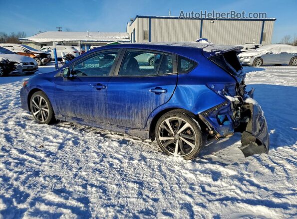 4S3GTAL67N3713205 2022 SUBARU IMPREZA Синий Задняя левая четверть