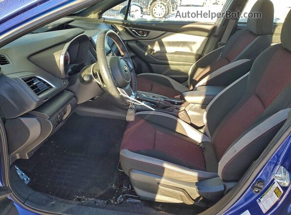 4S3GTAL67N3713205 2022 SUBARU IMPREZA Синий Вид салона спереди