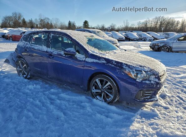 4S3GTAL67N3713205 2022 SUBARU IMPREZA Синий Передняя правая четверть