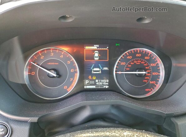 4S3GTAL67N3713205 2022 SUBARU IMPREZA Синий Вид щитка приборов