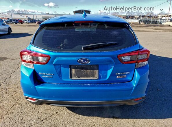 4S3GTAM60M3707274 2021 SUBARU IMPREZA Blue Rear view
