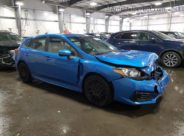 4S3GTAM61L3719299 2020 SUBARU IMPREZA Blue Przód prawy