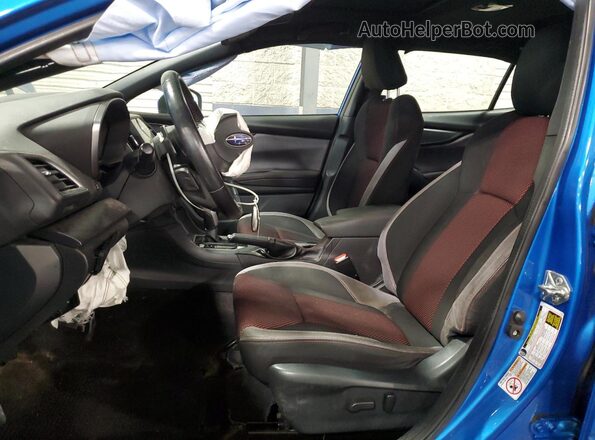 4S3GTAM61L3719299 2020 SUBARU IMPREZA Blue Widok wnętrza z przodu