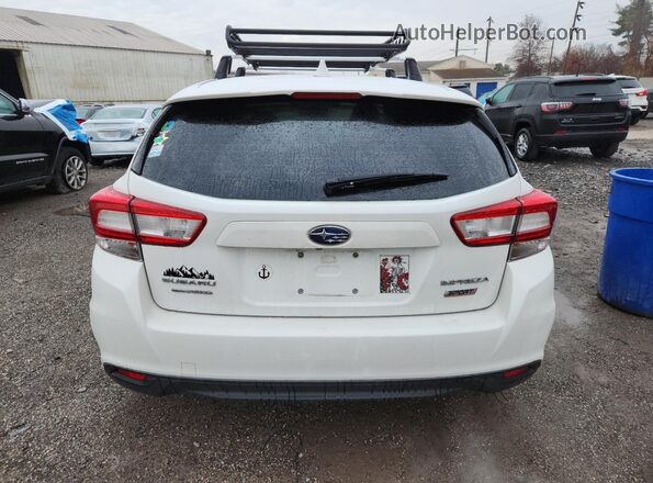 4S3GTAM68J3710046 2018 SUBARU IMPREZA White Rear view