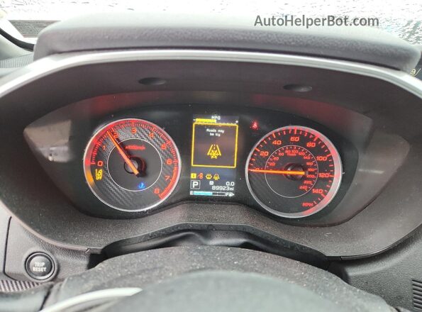 4S3GTAM68J3710046 2018 SUBARU IMPREZA White Instrument cluster view