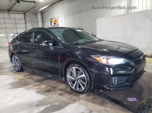 4S3GTAM68L3700488 2020 SUBARU IMPREZA Black Front right