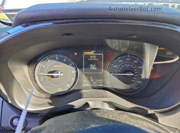 4S3GTAV66N3706789 2022 SUBARU IMPREZA Silver Widok zestawu wskaźników