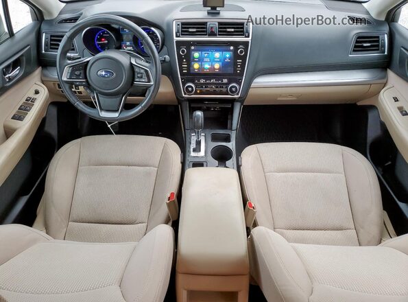 4S4BSAFC5K3257078 2019 SUBARU OUTBACK White Առջևի վահանակի տեսք