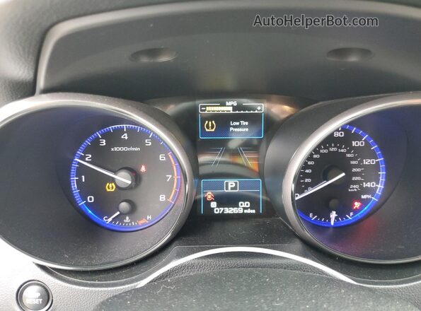 4S4BSAFC8K3249041 2019 SUBARU OUTBACK White Вид щитка приладів