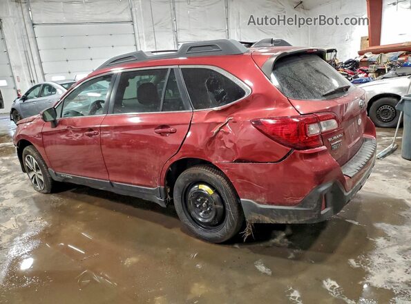 4S4BSANC7K3392032 2019 SUBARU OUTBACK Красный Задняя левая четверть