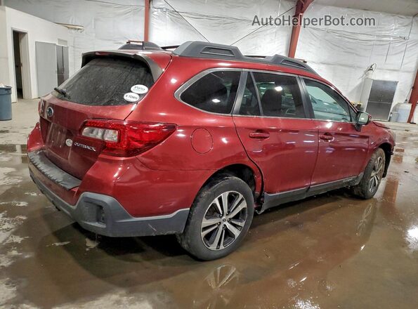 4S4BSANC7K3392032 2019 SUBARU OUTBACK Красный Задняя правая четверть