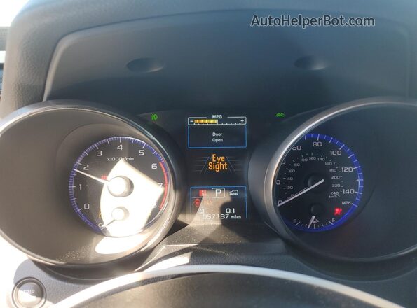 4S4BSANC9J3343672 2018 SUBARU OUTBACK Blue Вид щитка приладів