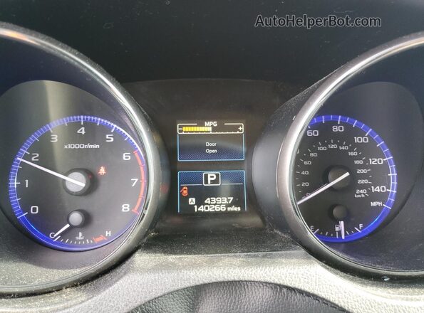 4S4BSBJC6G3234610 2016 SUBARU OUTBACK Blue Instrument cluster view