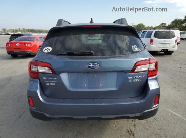 4S4BSBJC6G3234610 2016 SUBARU OUTBACK Blue Rear view