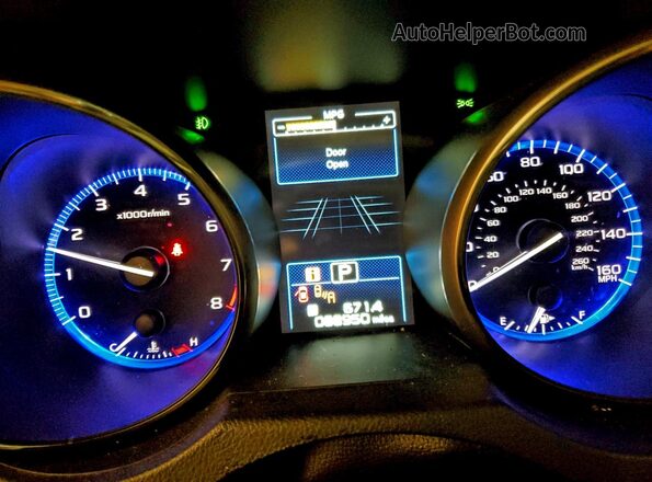 4S4BSENC3J3243252 2018 SUBARU OUTBACK Gray Вид щитка приладів