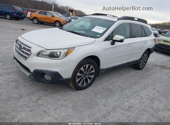 4S4BSENC5G3356404 2016 SUBARU OUTBACK Белый Передняя левая четверть
