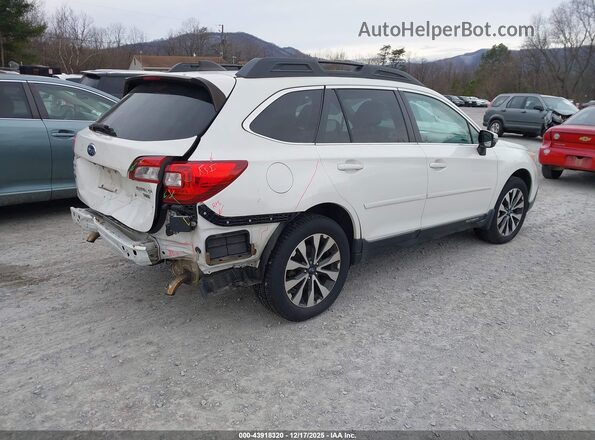 4S4BSENC5G3356404 2016 SUBARU OUTBACK Белый Задняя правая четверть