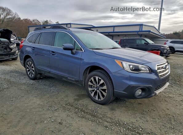 4S4BSENC7G3318379 2016 SUBARU OUTBACK Синий Передняя правая четверть