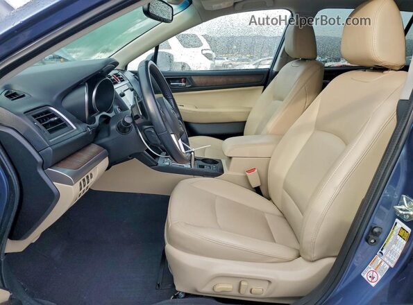 4S4BSENC7G3318379 2016 SUBARU OUTBACK Синий Вид салона спереди