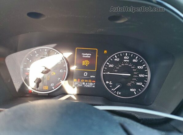 4S4BTACC6N3128319 2022 SUBARU OUTBACK Gray Widok zestawu wskaźników