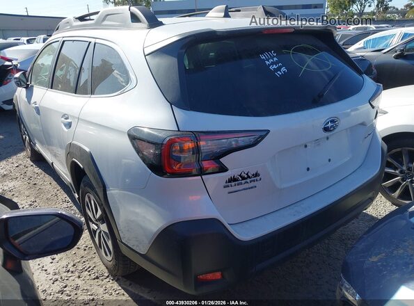 4S4BTAFC2S3211186 2025 SUBARU OUTBACK Белый Задняя левая четверть