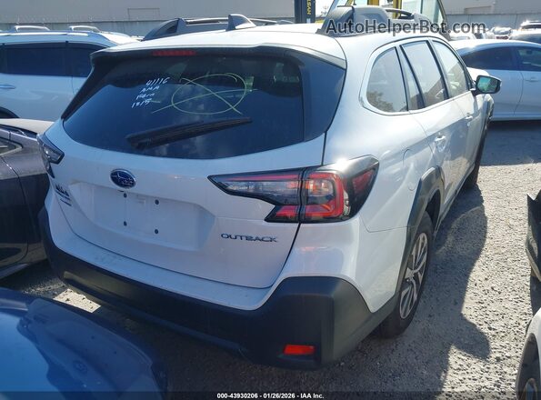 4S4BTAFC2S3211186 2025 SUBARU OUTBACK Белый Задняя правая четверть