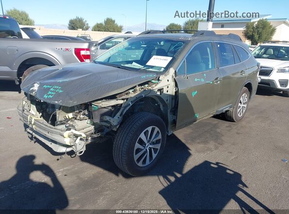 4S4BTAFC3N3246971 2022 SUBARU OUTBACK Green Front left