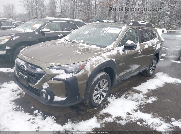 4S4BTAFC5R3220359 2024 SUBARU OUTBACK Зеленый Передняя левая четверть