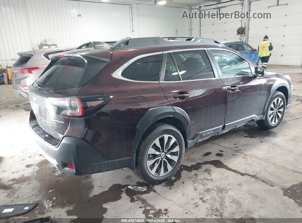 4S4BTANC1R3239718 2024 SUBARU OUTBACK Burgundy უკანა მარჯვენა